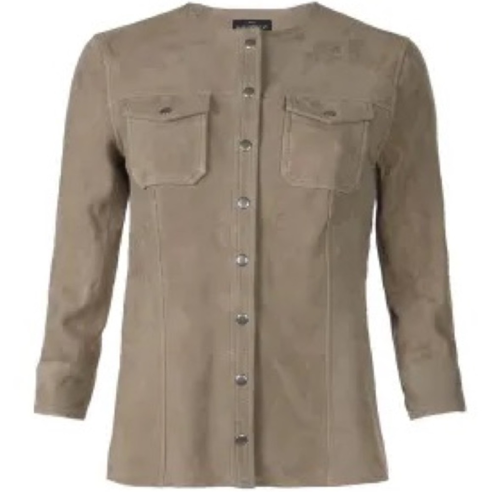 All Saints Perine Leather Shirt